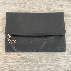 New Victoria's Secret Angel Bag Clutch Black Silver Foldover Anniversary